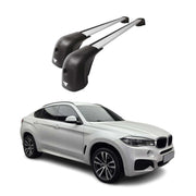 2015-2025 BMW X6 F16 / X6 G06 Roof Racks Cross Bars Silver