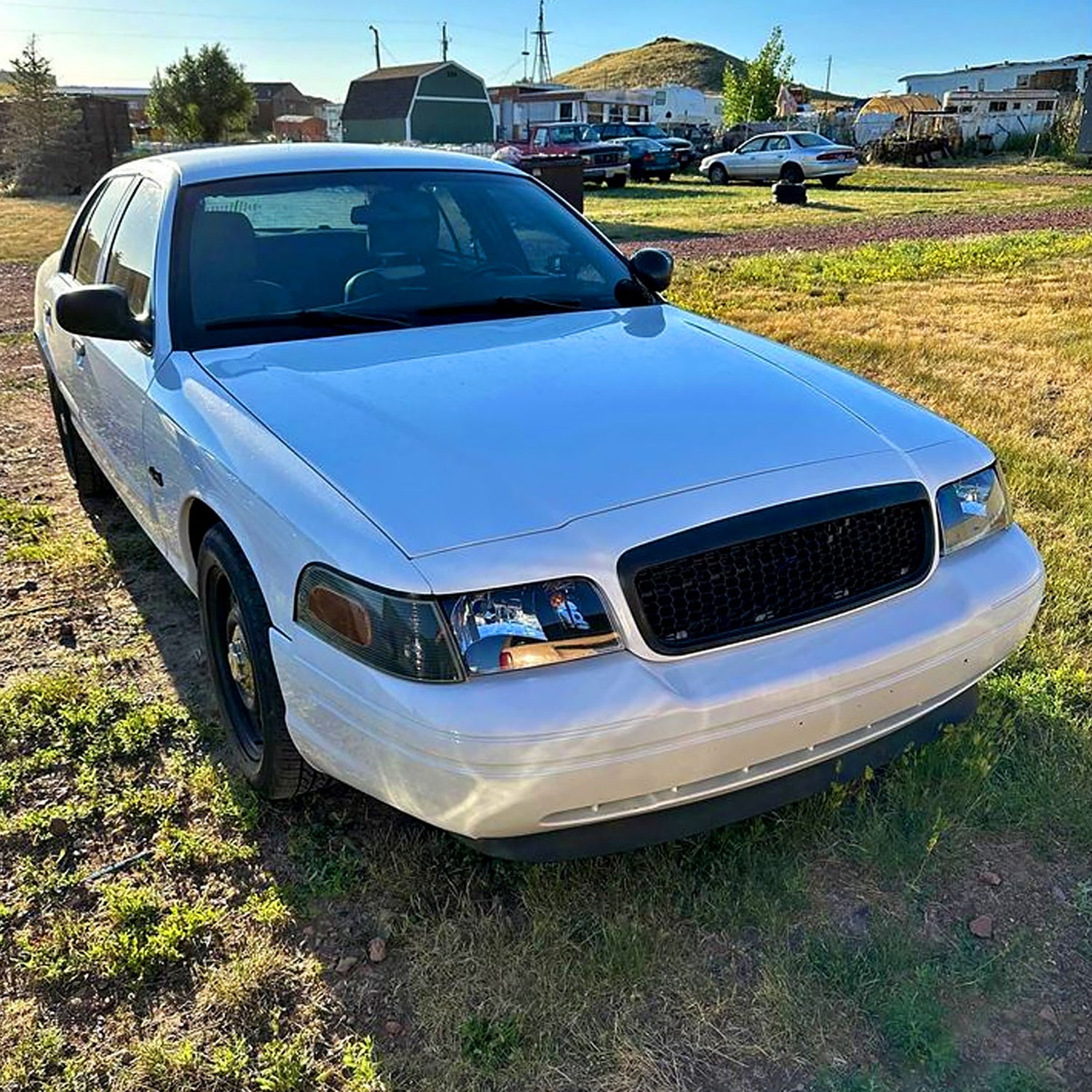 1998-2011 Ford Crown Victoria Factory Headlights Corner Signal Lights Black