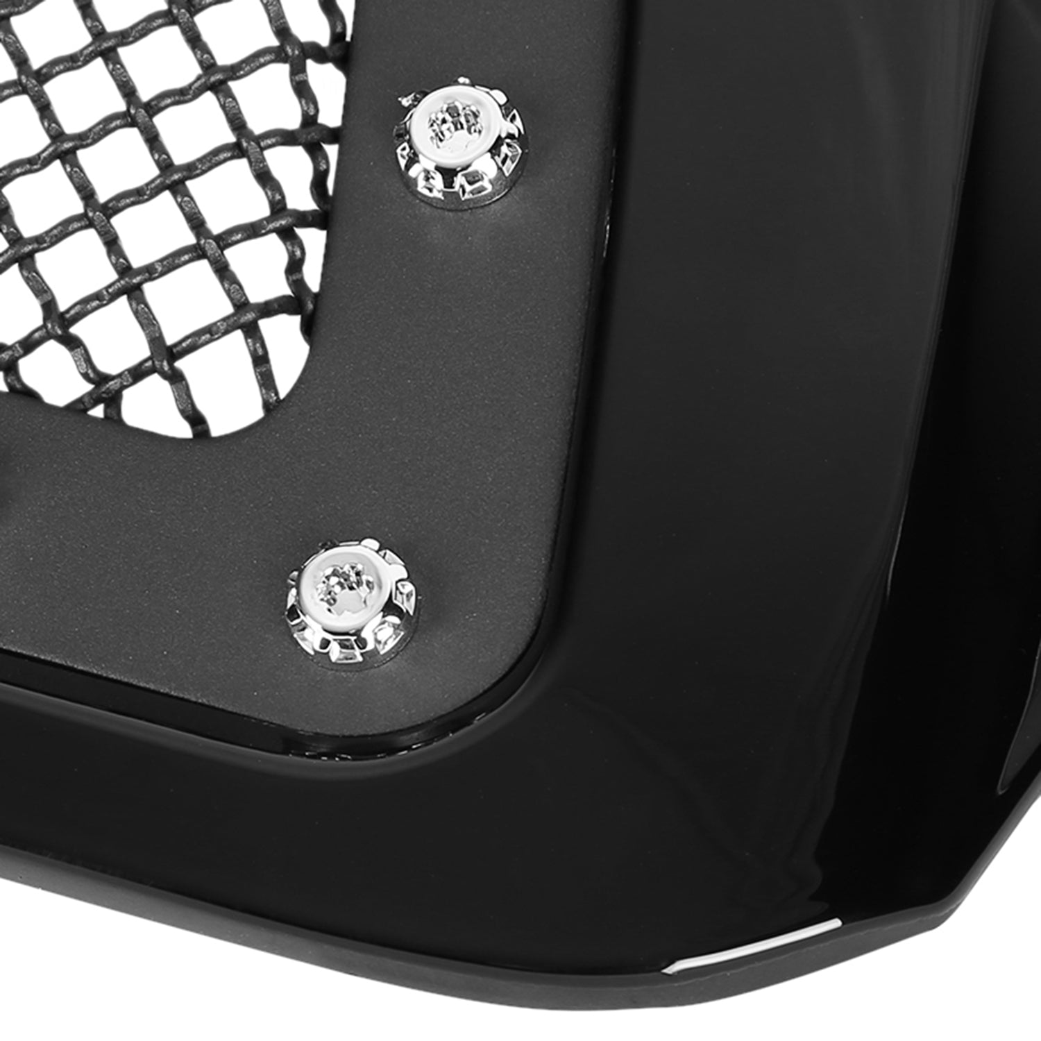2005-2011 Toyota Tacoma Glossy Black ABS Rivet Style Grille w/ S.Steel Mesh