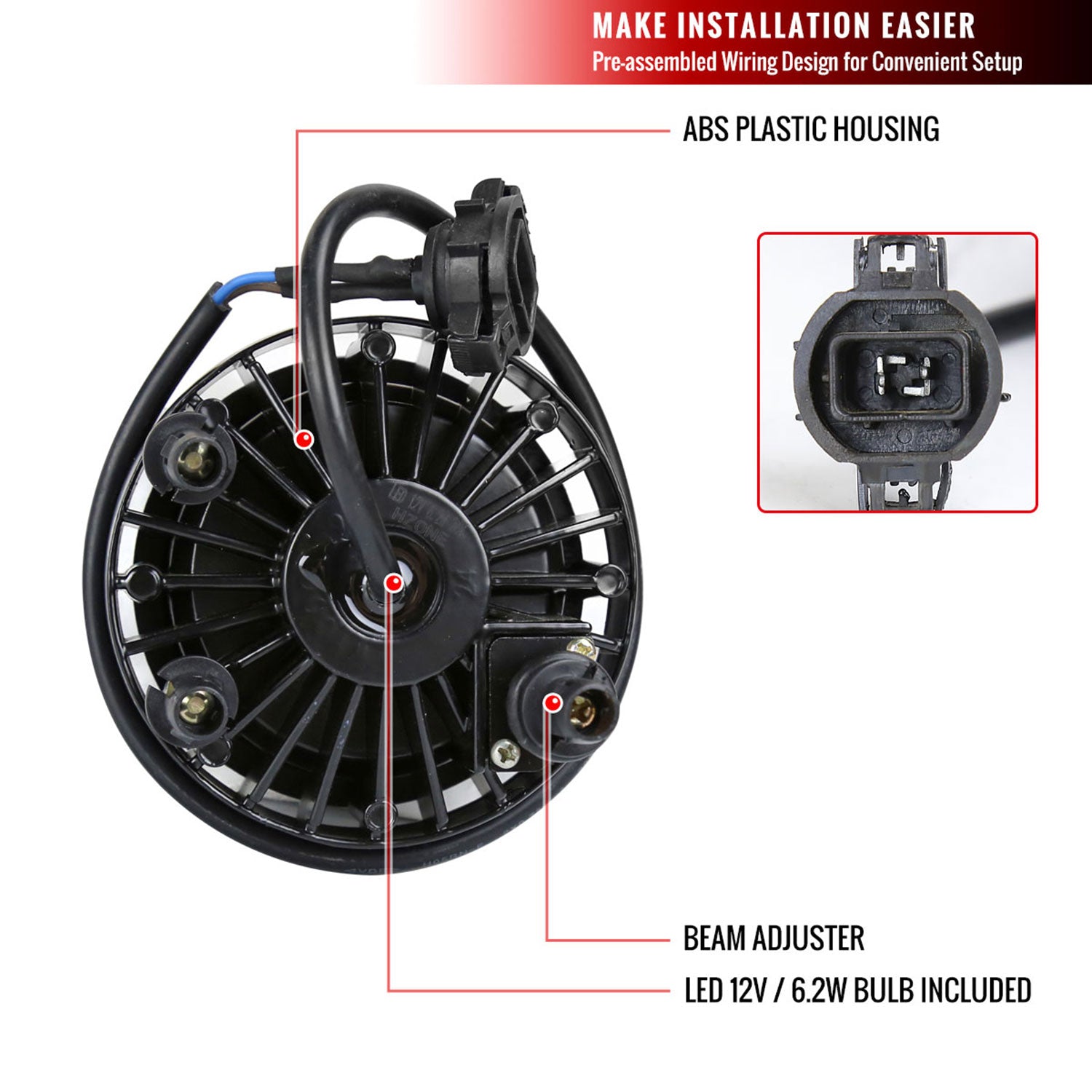 2007-2014 Chevy Tahoe/Suburban/ GMC Yukon/Yukon XL LED Fog Lights Chrome/Clear