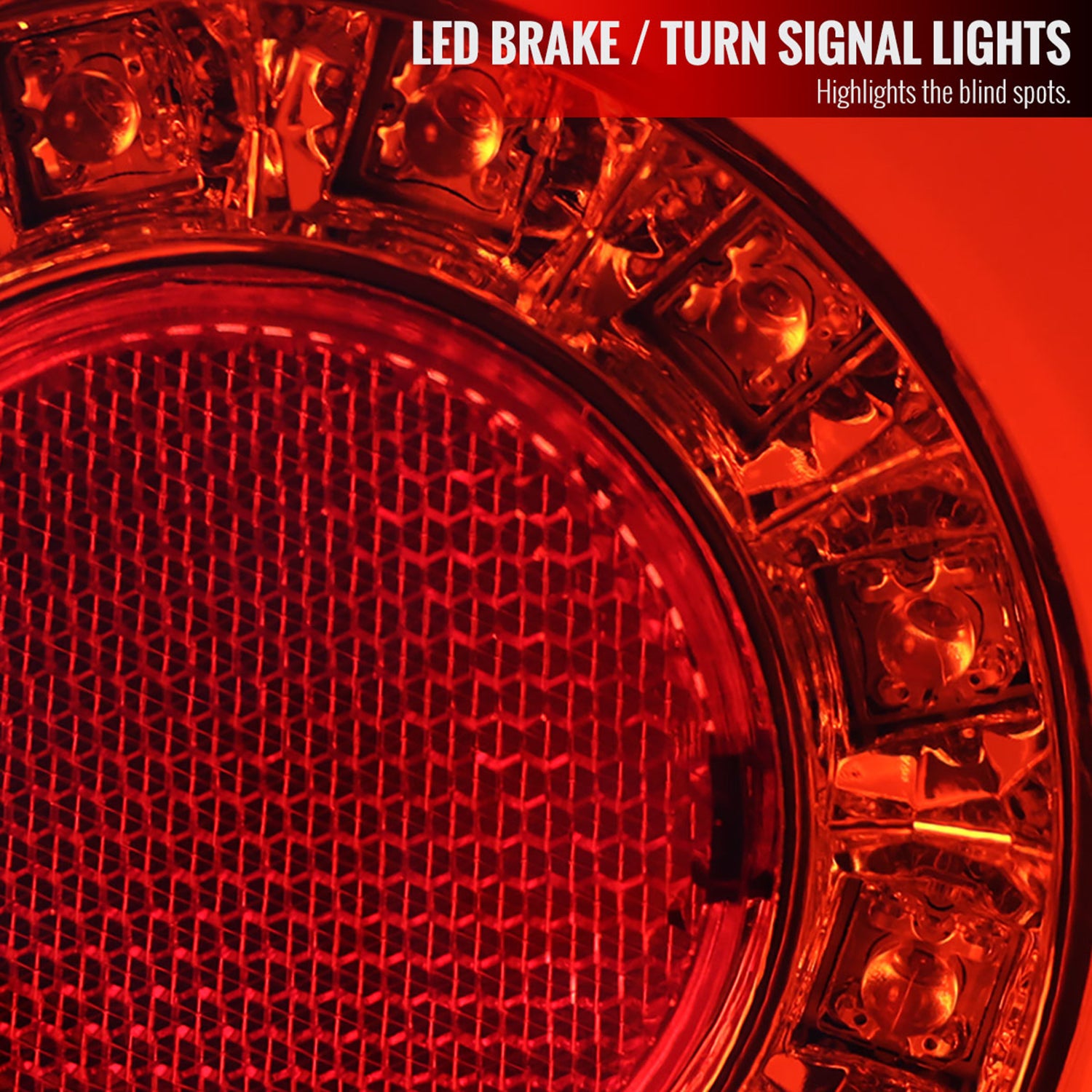 2006-2013 Chevy Impala/ 2014-2016 Impala Limited LED Tail Lights Chrome/Red Lens