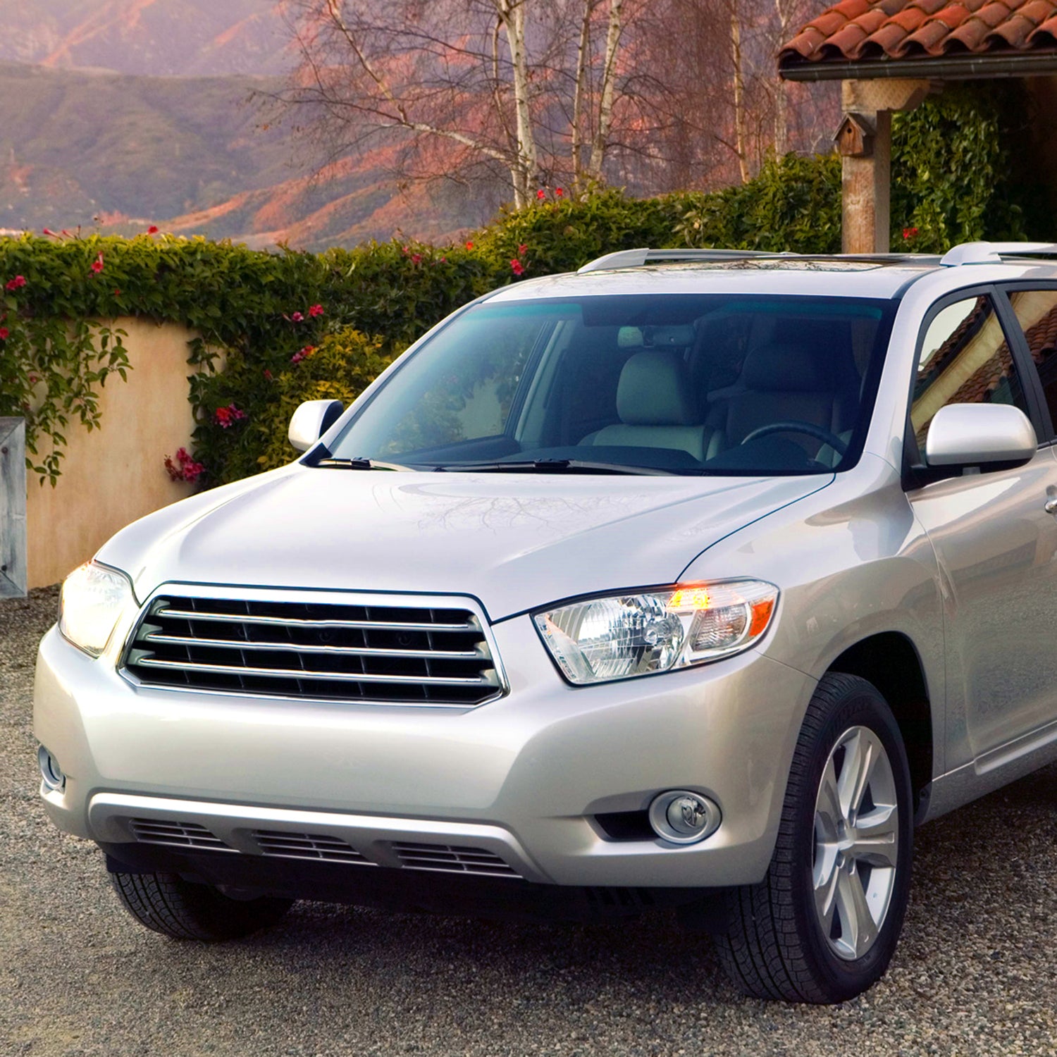 2008-2010 Toyota Highlander Factory Halogen Headlights Chrome/Clear