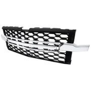 2019-2022 Chevy Silverado 1500 WT Glossy Honeycomb Hood Grille Chrome Trim