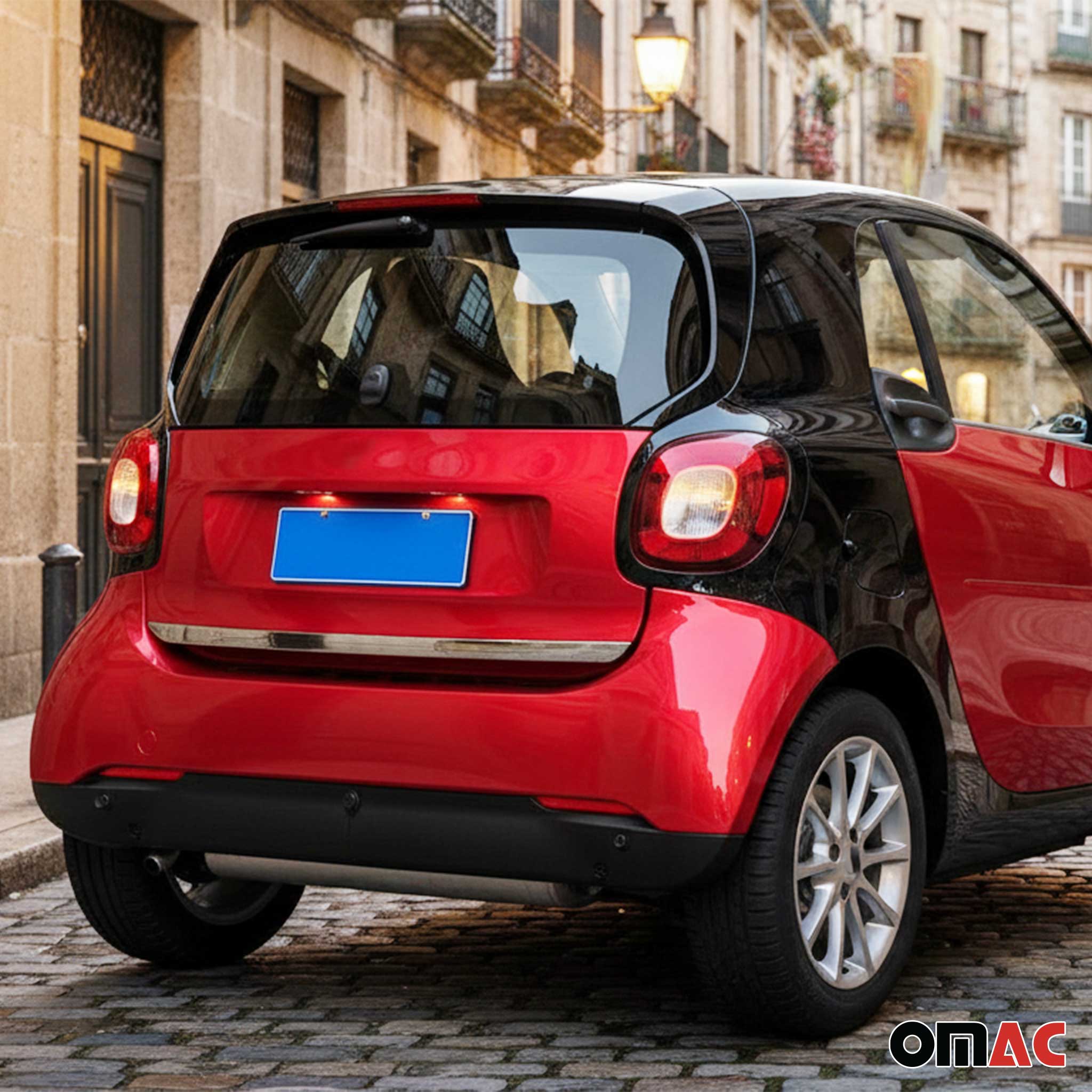 2007-2015 Smart ForTwo Rear Trunk Molding Trim Stainless Steel Silver