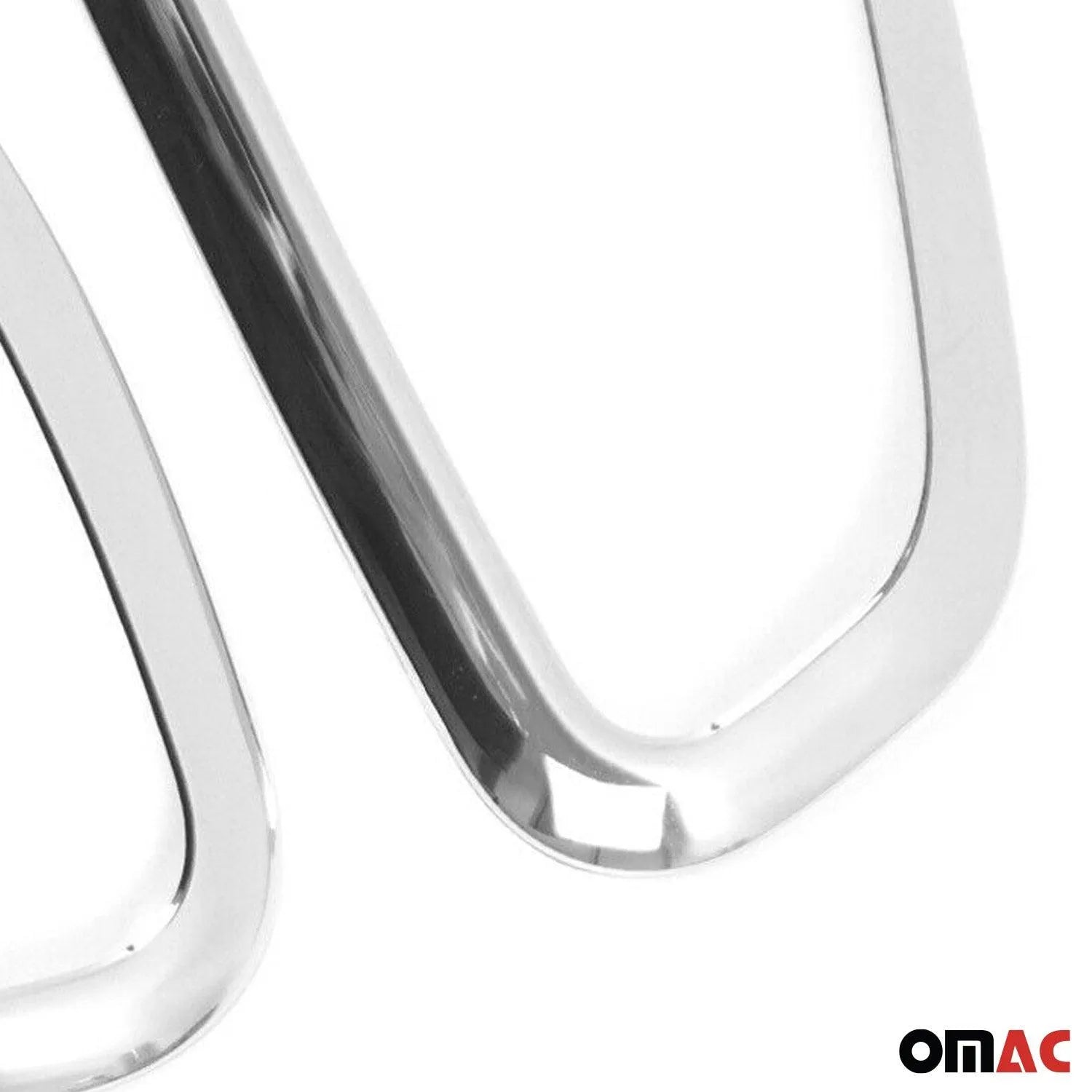 2015-2024 Jeep Renegade Rear Trunk Molding Trim Silver 2 Pcs