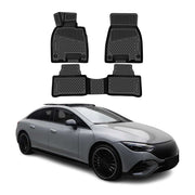 OMAC Floor Mats Liner for Mercedes EQE 2023-2026 Sedan Rubber TPE Black 3Pcs