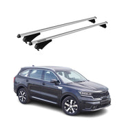 2021-2025 Kia Sorento Hybrid Roof Rack Cross Bars Silver