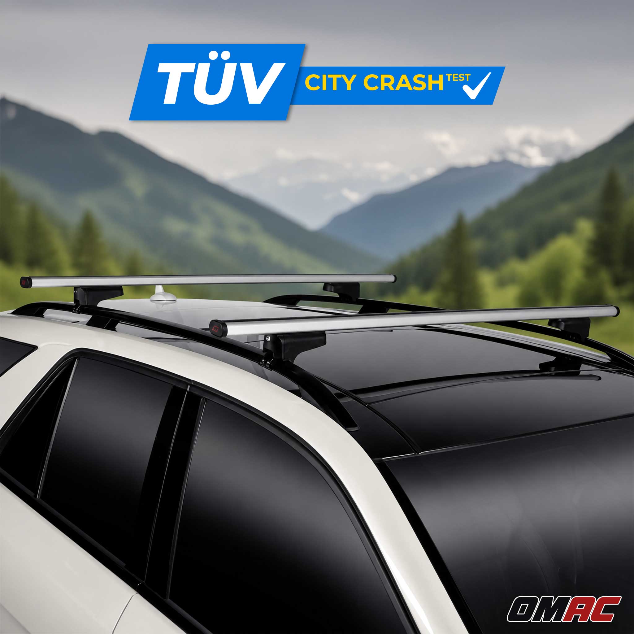 G3 Roof Racks for Mitsubishi Outlander 2007-2022 Aluminium Lockable 165Lbs Gray
