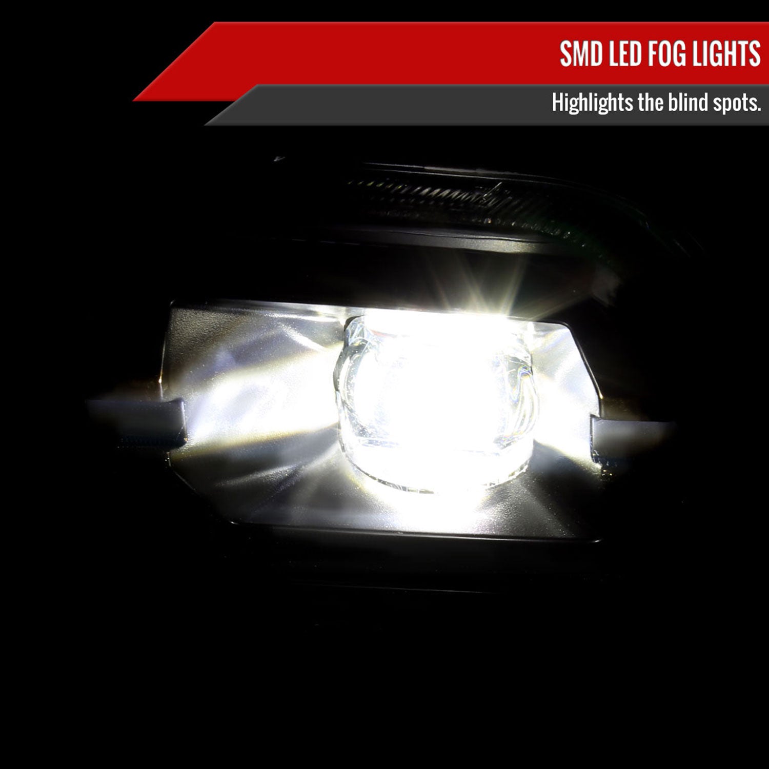 2019-2022 Chevy Silverado 1500/2500HD/3500HD LED Fog Lights Kit Matt Black