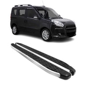 2015-2022 RAM ProMaster City Running Boards Side Steps Silver & Black