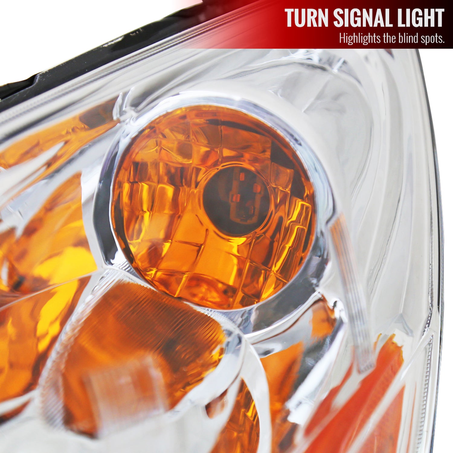 2010-2014 Subaru Legacy/Outback Projector Headlights Chrome/Clear Lens