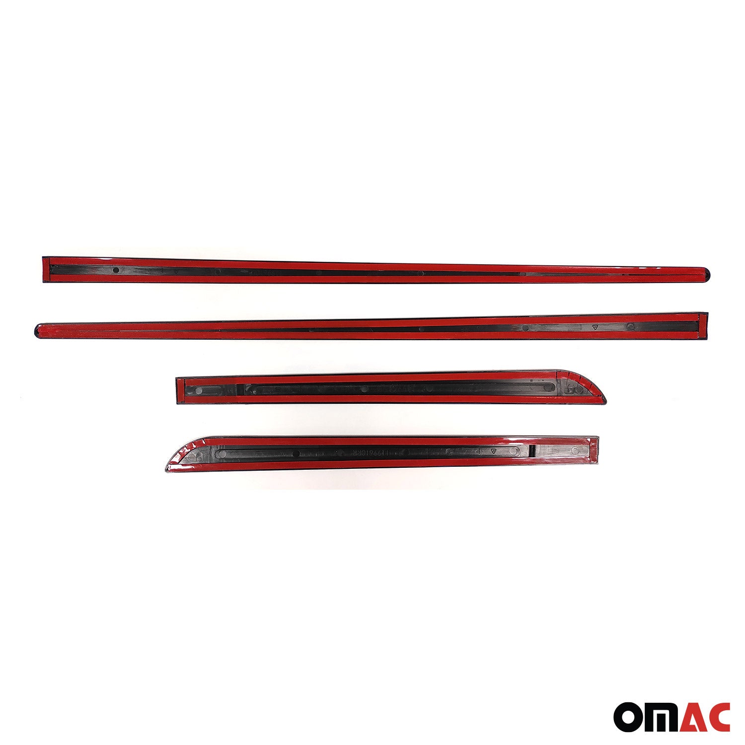 GMC Side Door Molding Trim Skirt Garnish Stainless Steel Silver 4 Pcs