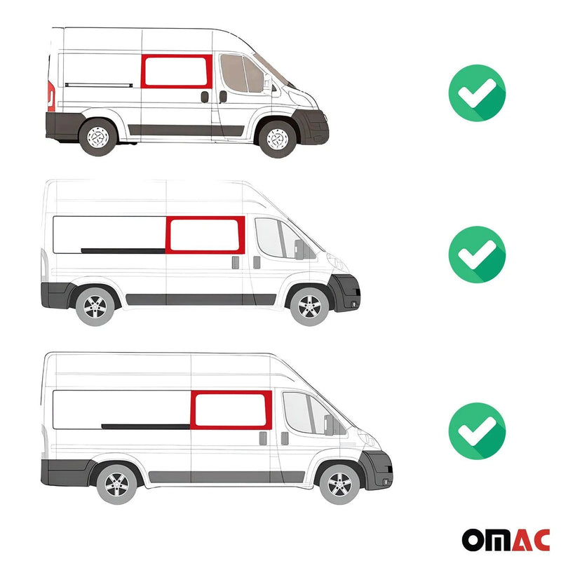 2014-2024 RAM ProMaster Window Glass Fit Kit Front Right Side Sliding Door