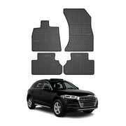 2018-2025 Audi Q5 / SQ5 2.gen Floor Mats Liners Full Set All Weather Rubber Black