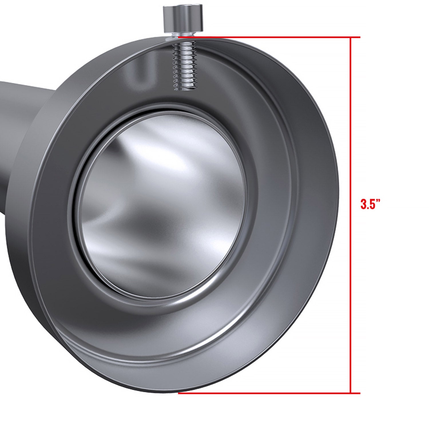 Universal 3.5" Inlet Stainless Steel Muffler Silencer