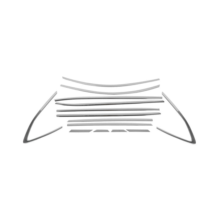 Window Molding Trim Streamer for Hyundai Tucson 2016-2021 Steel Silver 14 Pcs