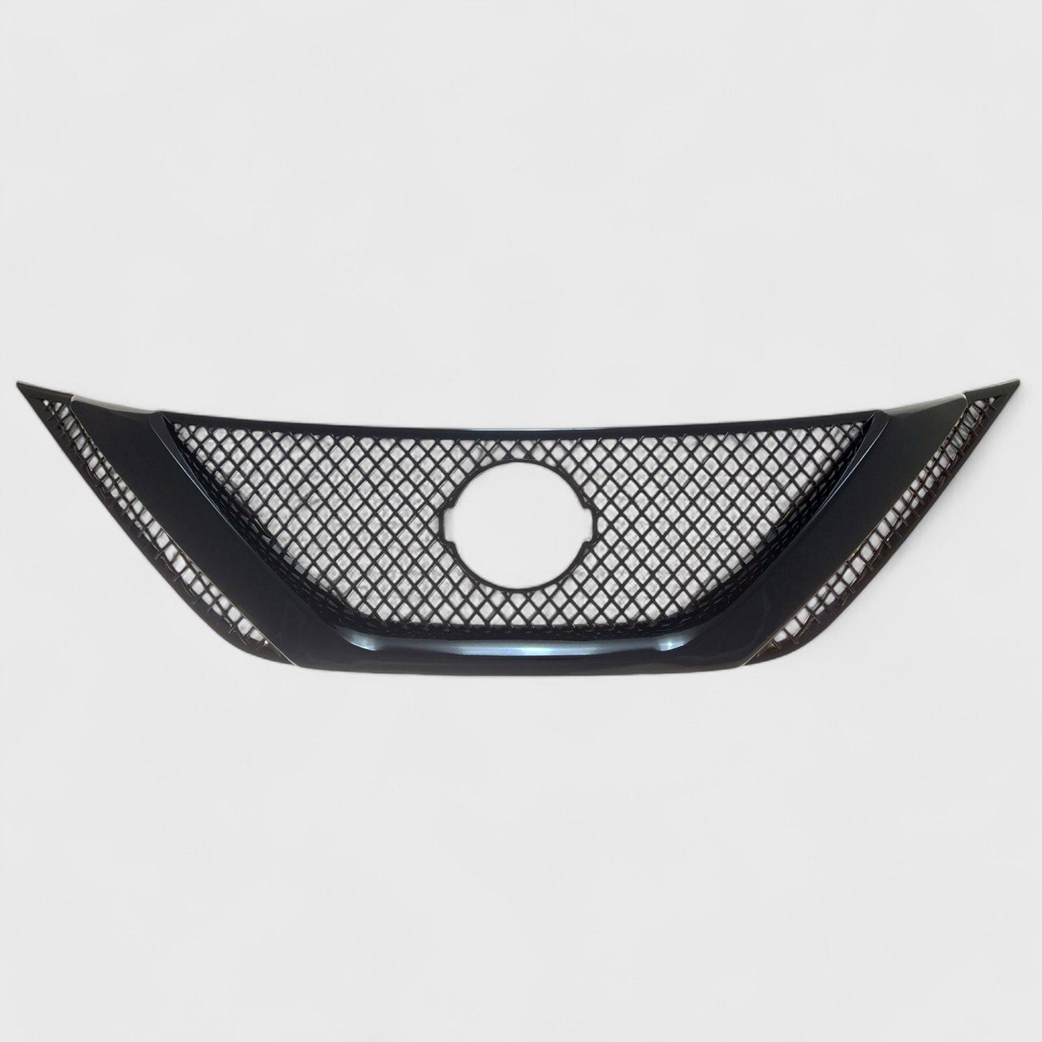 2016-2019 Nissan Sentra Grille Overlay Gloss Black 1Pcs ABS Plastic