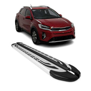 2020-2025 Kia Telluride Nerf Bars Side Step Running Board Silver 2 Pcs