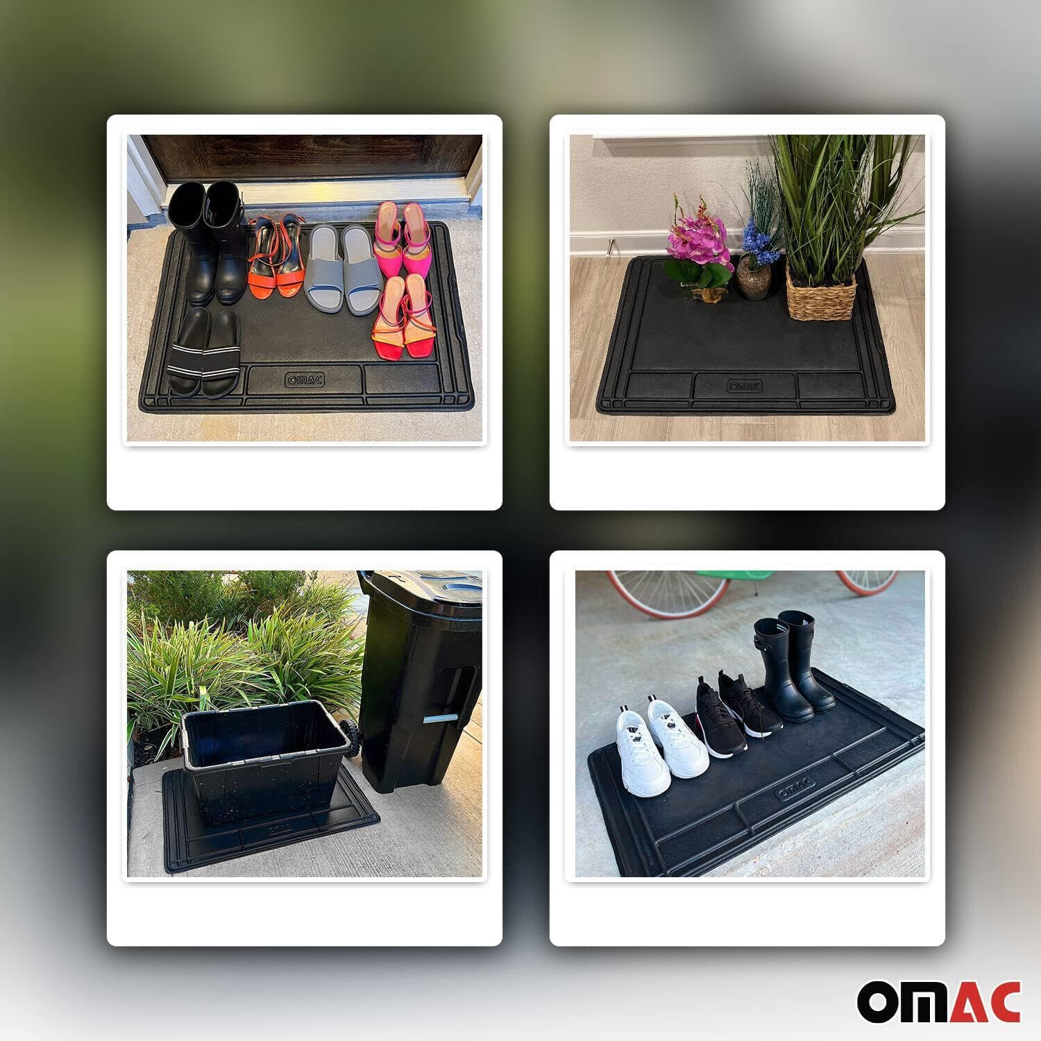 OMAC Pet Feeding Mat Waterproof Anti-Slip Dogs and Cats Food Placement Mat