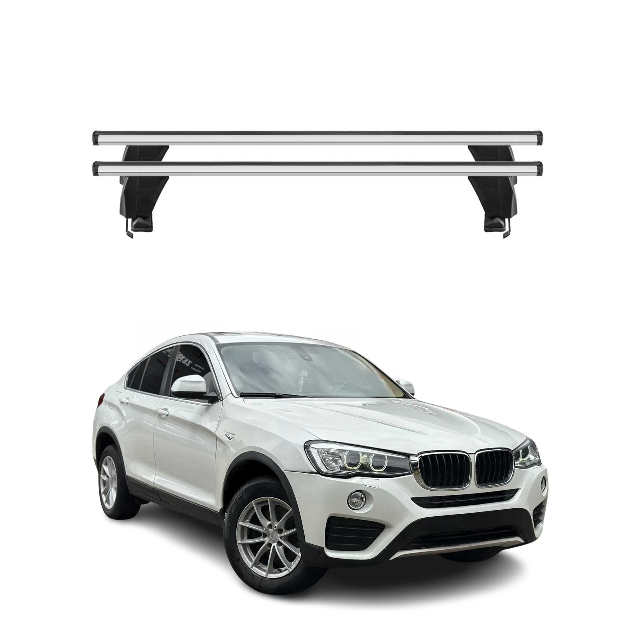 2015-2018 BMW X4 F26 Roof Rack Cross Bars Silver
