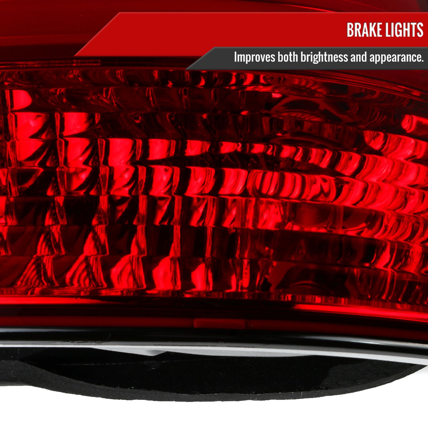 2001-2003 BMW E39 5 Series Sedan LED Tail Lights Chrome/Red Clear Lens