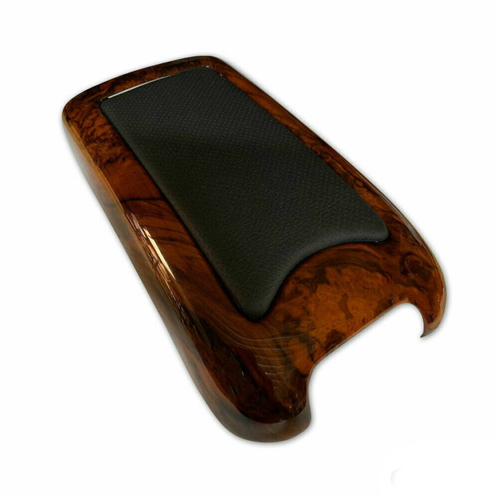 Genuine Wood Wurzel Leather Armrest Cover for Mercedes C Class W203 2001-2007