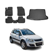 2006-2013 Suzuki SX4 S-Cross Floor Mats & Cargo Liner Full Set All Weather Black