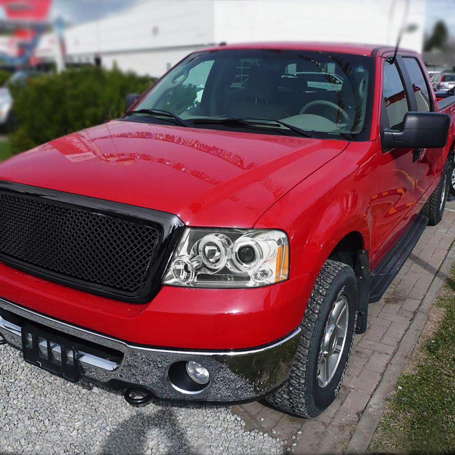 2004-2008 Ford F-150/ 06-2008 Lincoln Mark LT Dual Halo Headlights Chrome