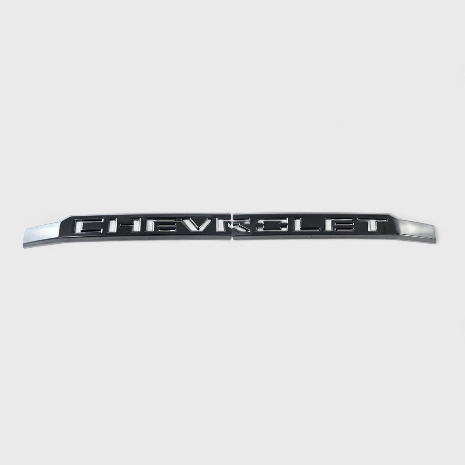 2019-2021 Chevrolet Silverado 1500 Grille Overlay Gloss Black 1Pcs ABS Plastic