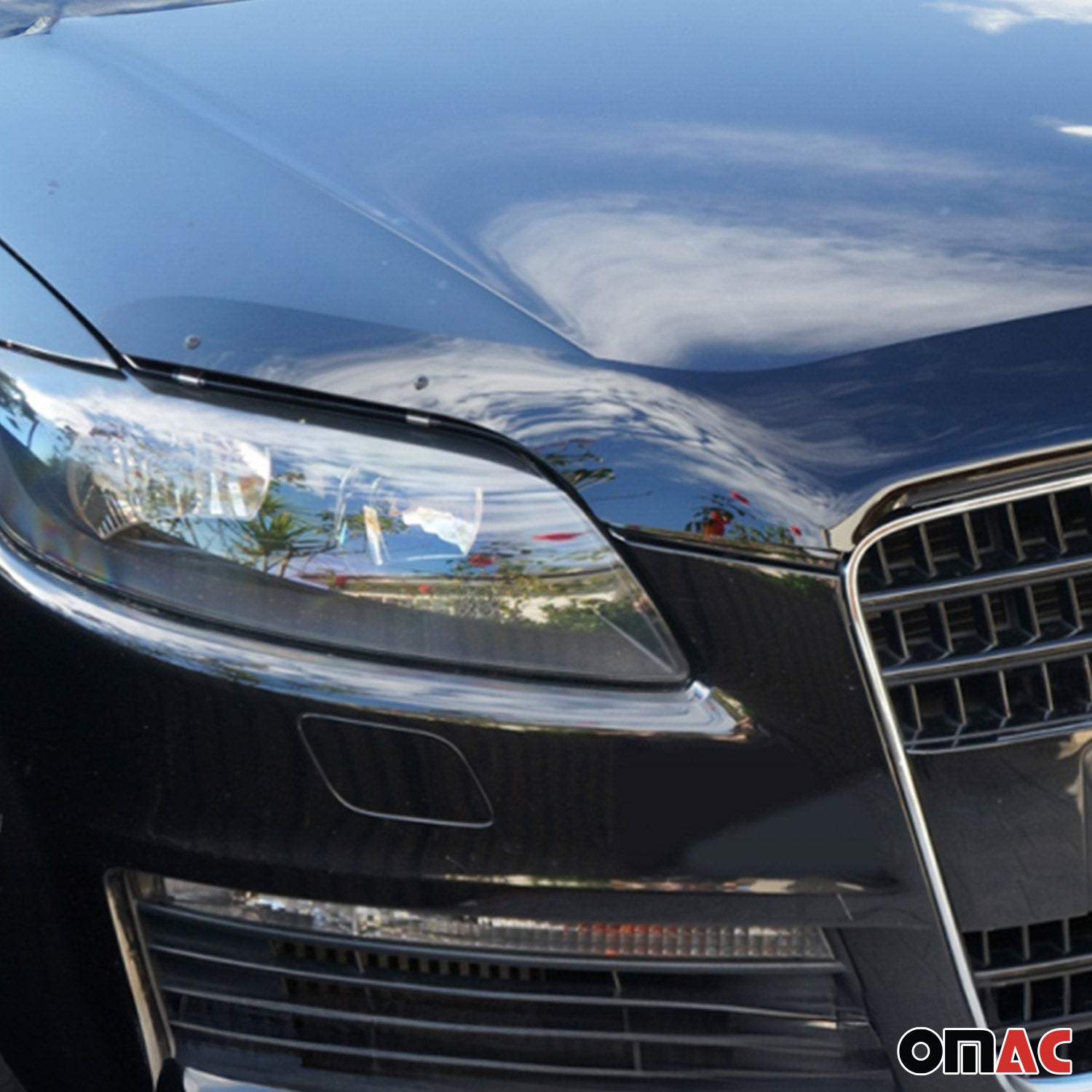 2007-2015 Audi Q7 1.gen Front Bug Shield Hood Deflector Protector 1 Pc Smoke