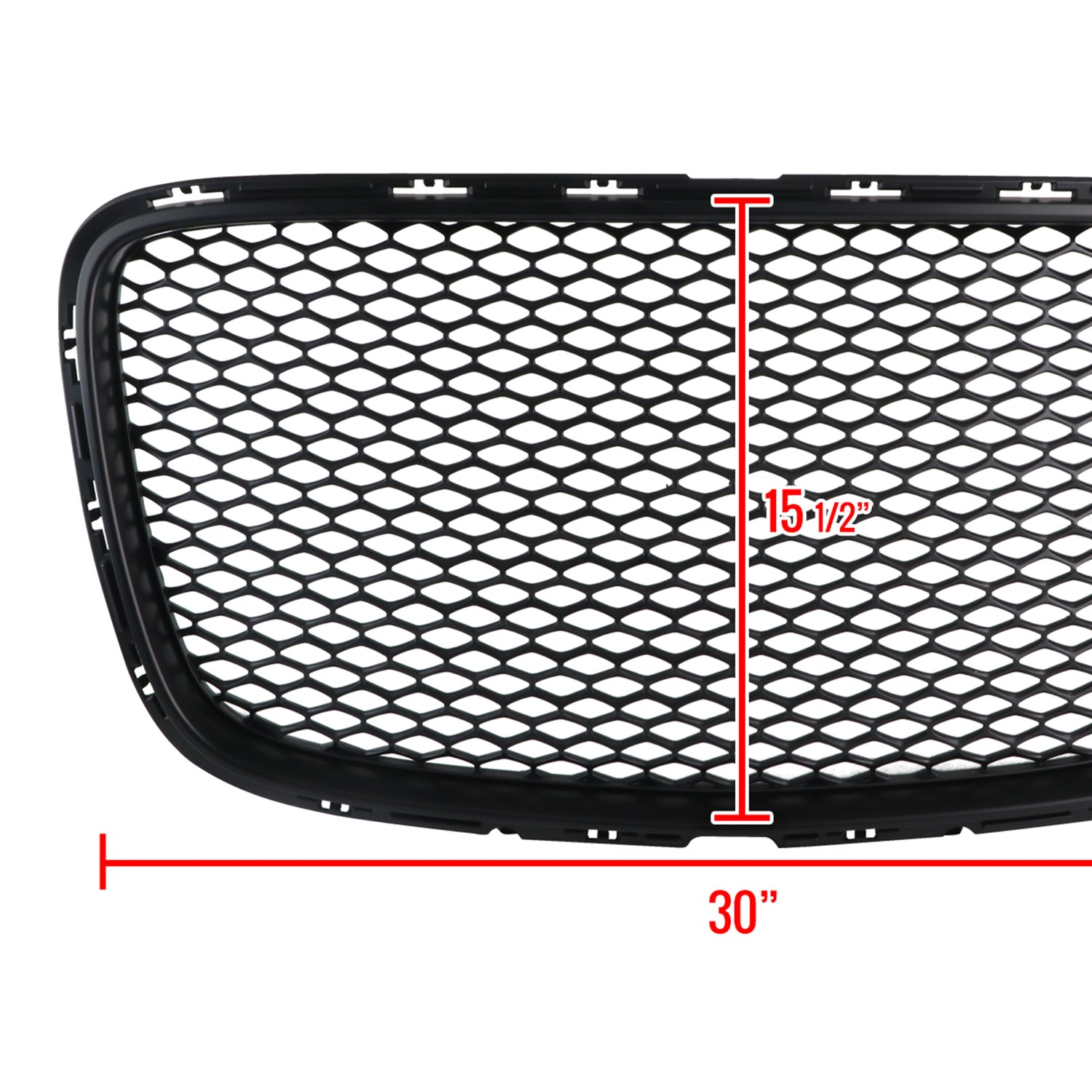 2015-2019 Chrysler 300 Black ABS Mesh Grille