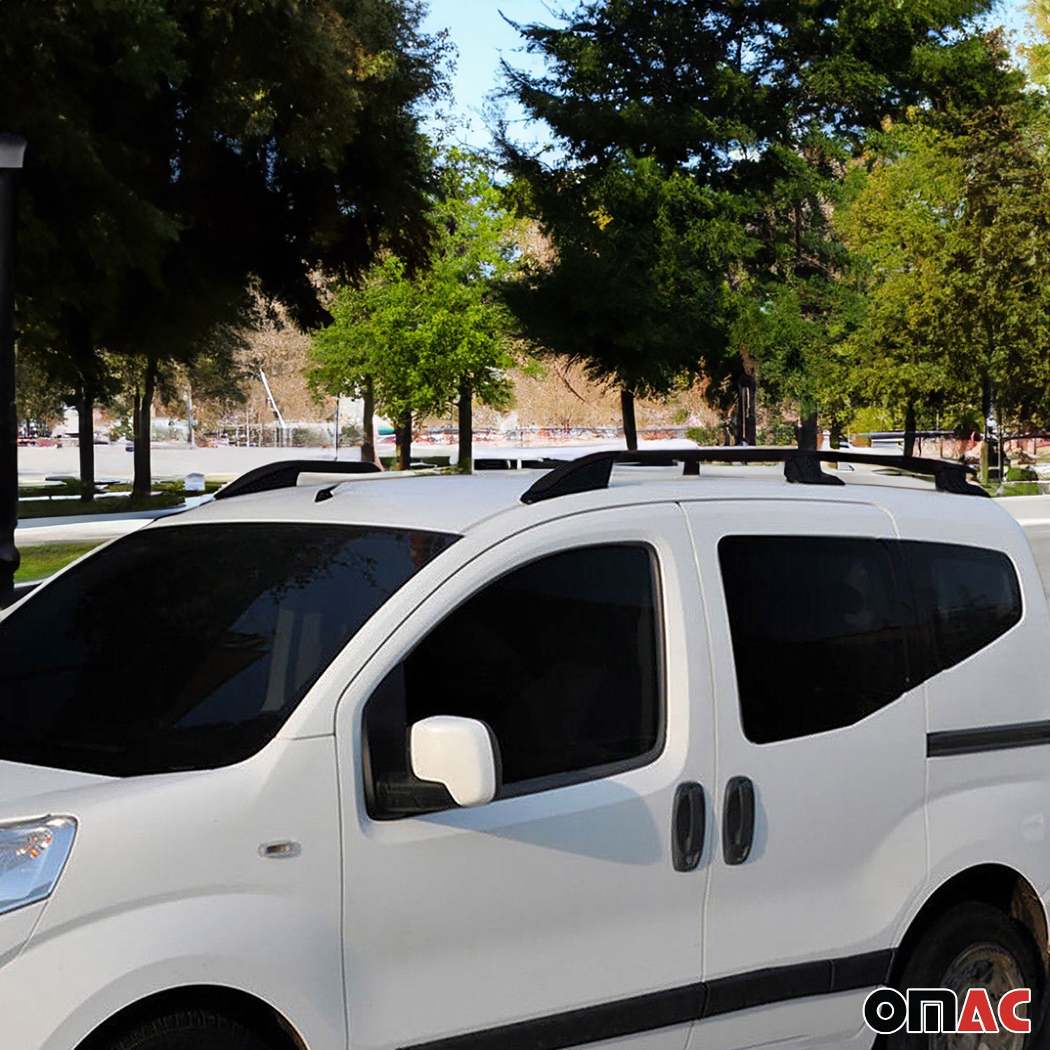 2015-2026 Ford Transit L3 Long Extended Roof Racks & Roof Rack Rails Black