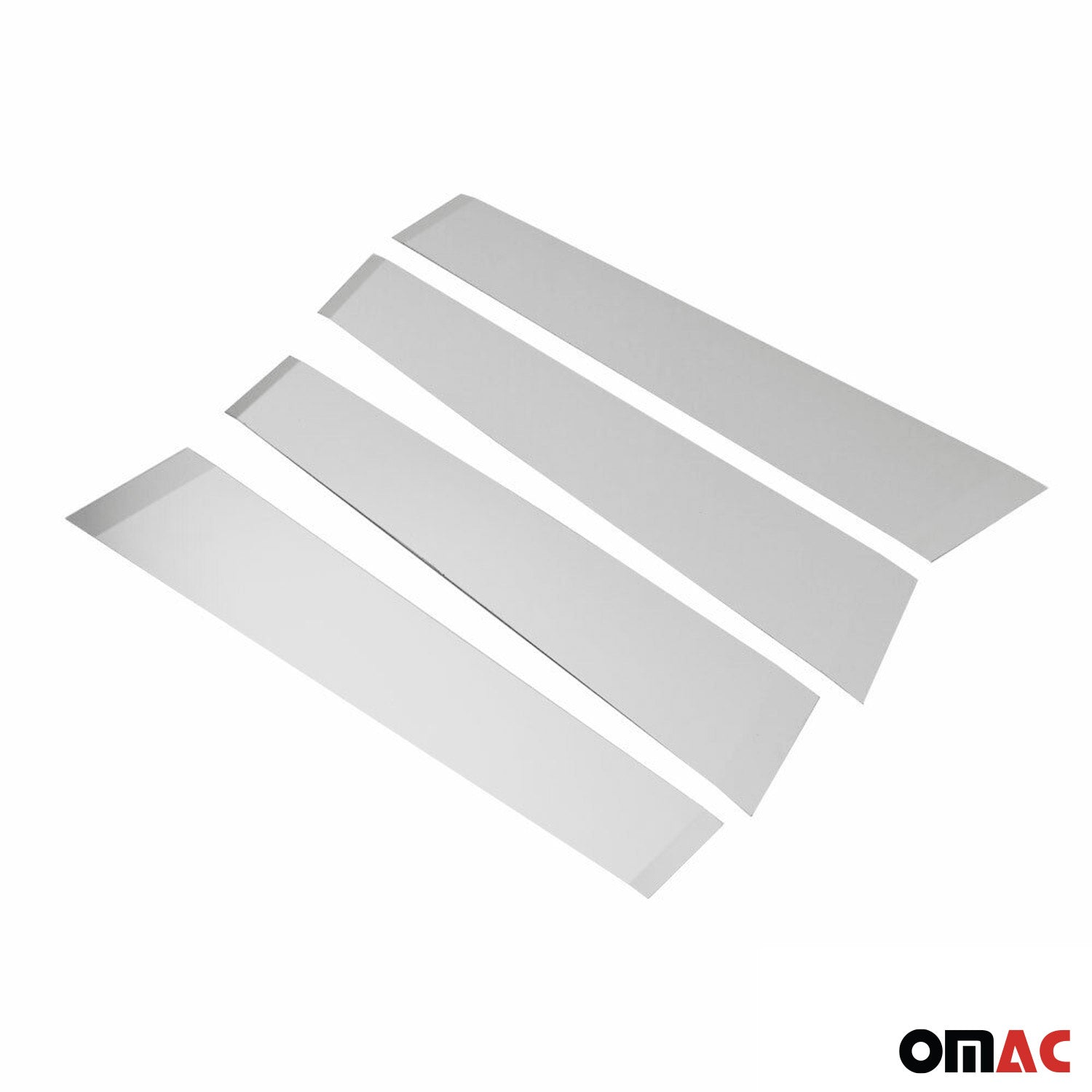 2018-2022 Toyota C-HR Window B Pillar Posts Door Trim Cover Stainless Steel Silver 4x