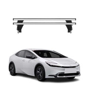 Top Roof Racks Cross Bars Luggage Carrier for Toyota Prius V 2023-26 Alu Gray 2x
