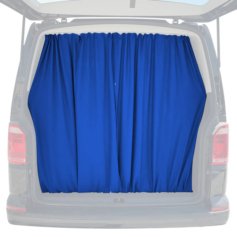 Chevrolet Astro Trunk Tailgate Curtains Blue 2 Privacy Curtains