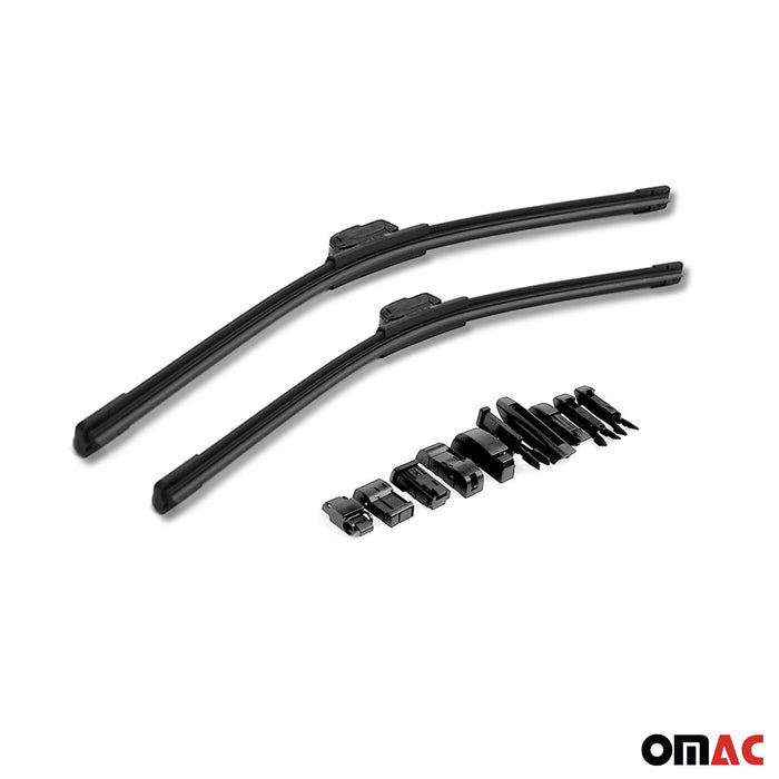 OMAC Premium Wiper Blades 17" & 24" Combo Pack for Fiat Croma 2005-2010