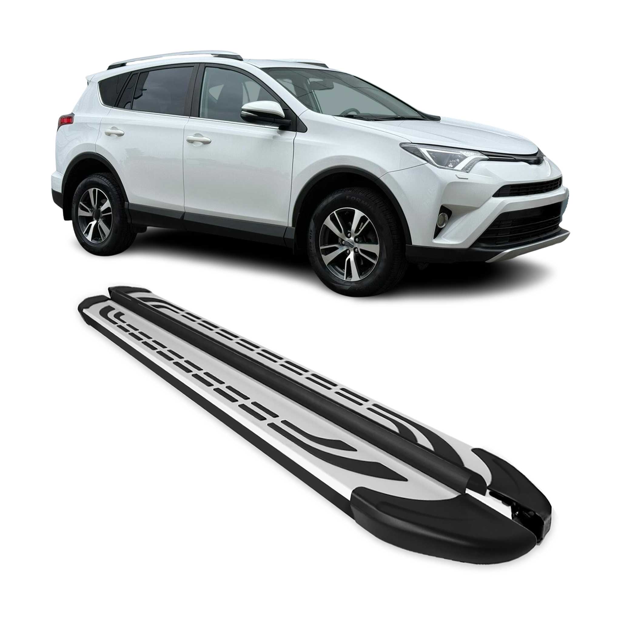 2006-2018 Toyota RAV4 Nerf Bar Side Step Running Boards Alu 2x