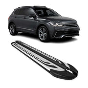 2018-2023 VW Tiguan 2.gen Running Boards Side Steps Silver & Black