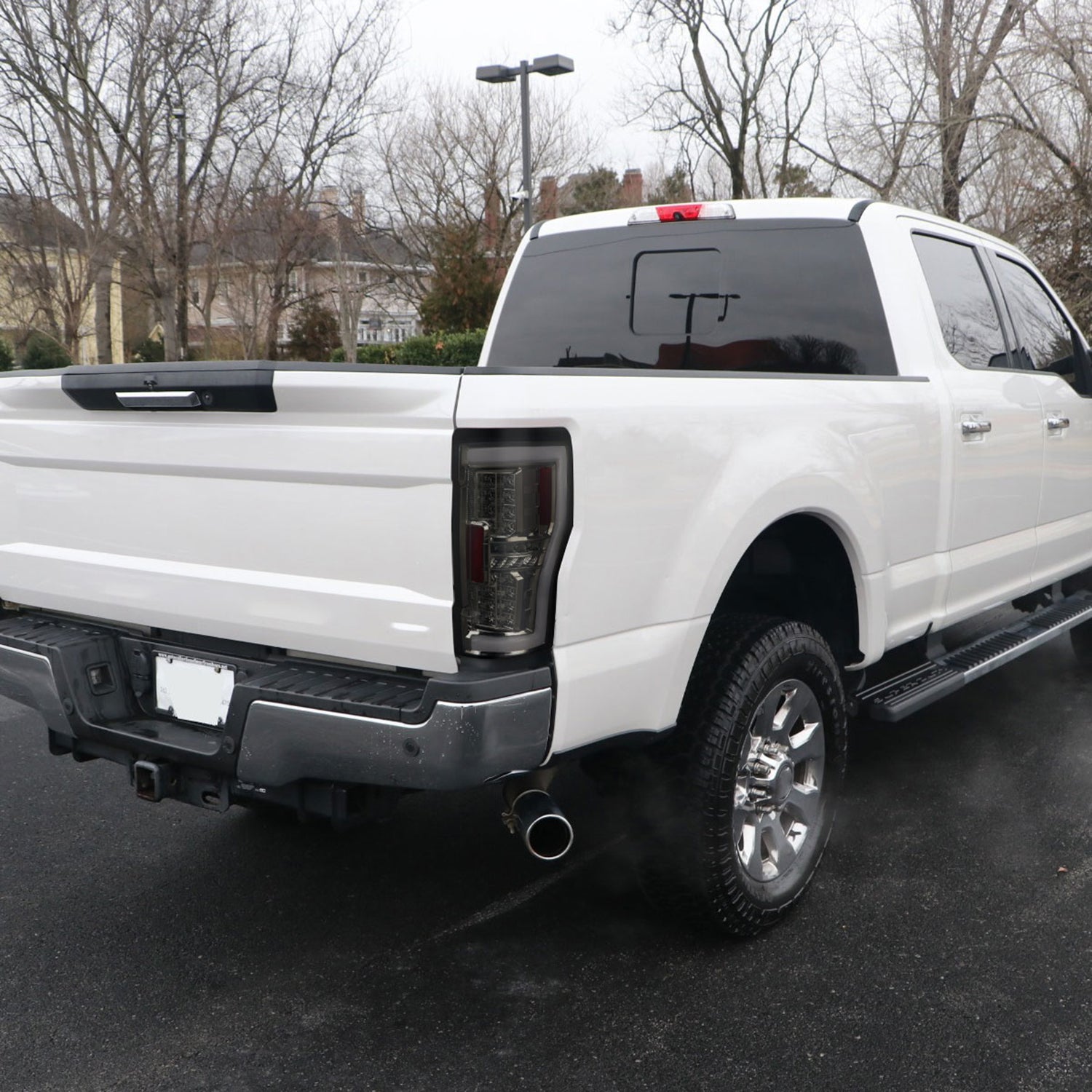 2017-2019 Ford F-250/350/450/550 Super Duty LED Bar Tail Lights Chrome/Smoke
