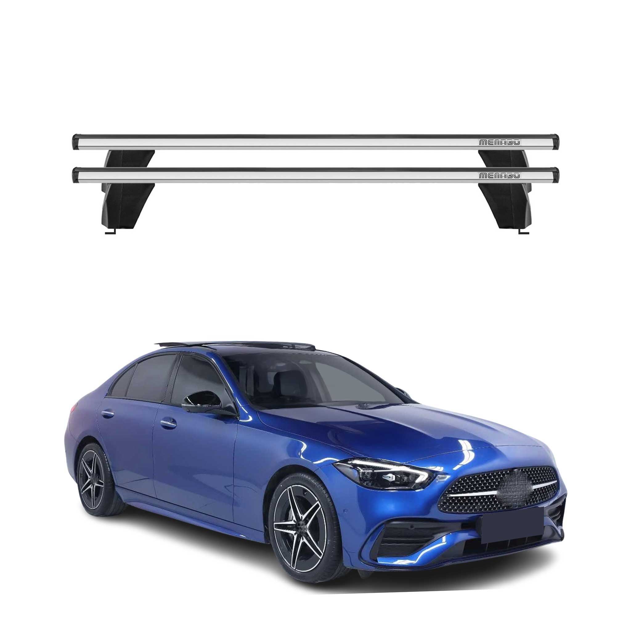 2022-2024 Mercedes C Class S206 Wagon Roof Rack Cross Bars Silver