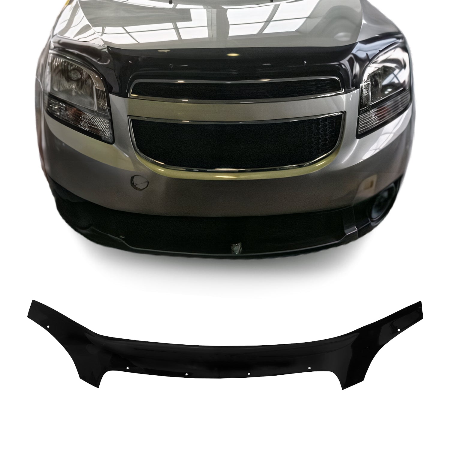2012-2014 Chevrolet Orlando Front Bug Shield Hood Deflector 1 Pc Smoke