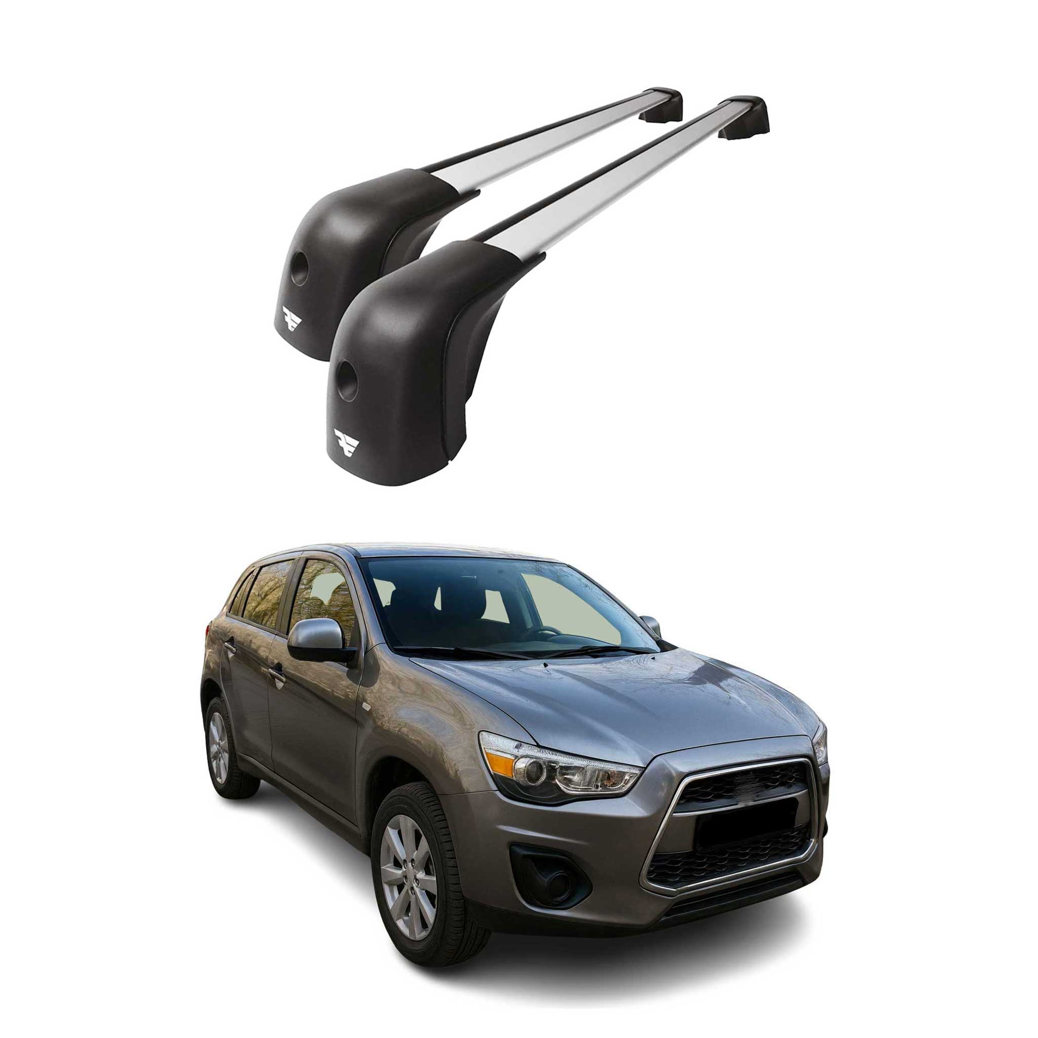 2011-2025 Mitsubishi Outlander Sport Roof Racks Cross Bars Silver