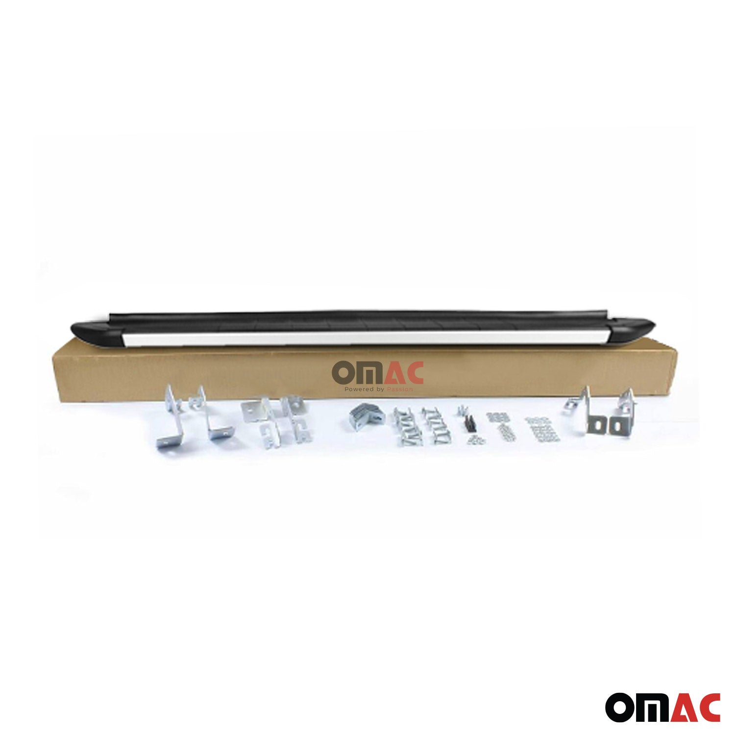 Side Step Nerf Bars Running Board for Volkswagen Tiguan 2018-2024 Black Gray 2x