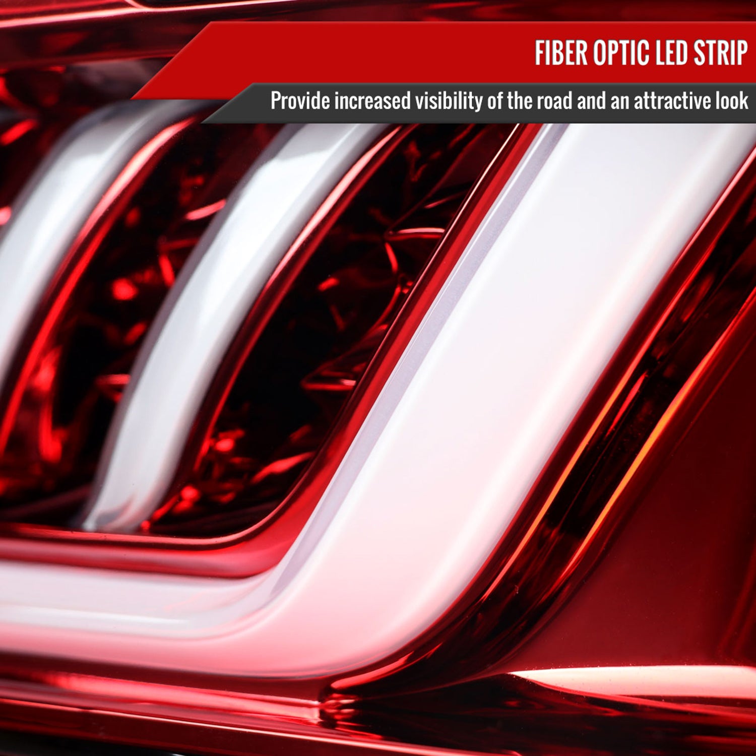 2016-2018 Chevy Camaro Sequential LED Tail Lights Chrome/Red Clear Lens