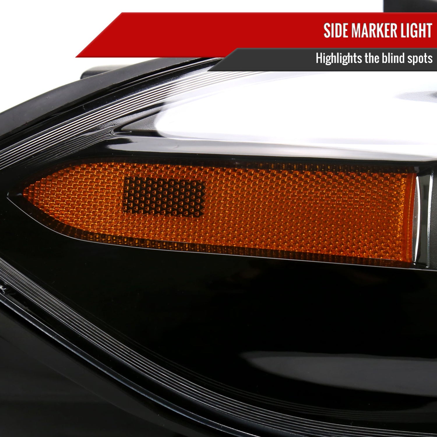 2013-2016 Dodge Dart Factory Headlights High/Low Beam - Passenger Side Black