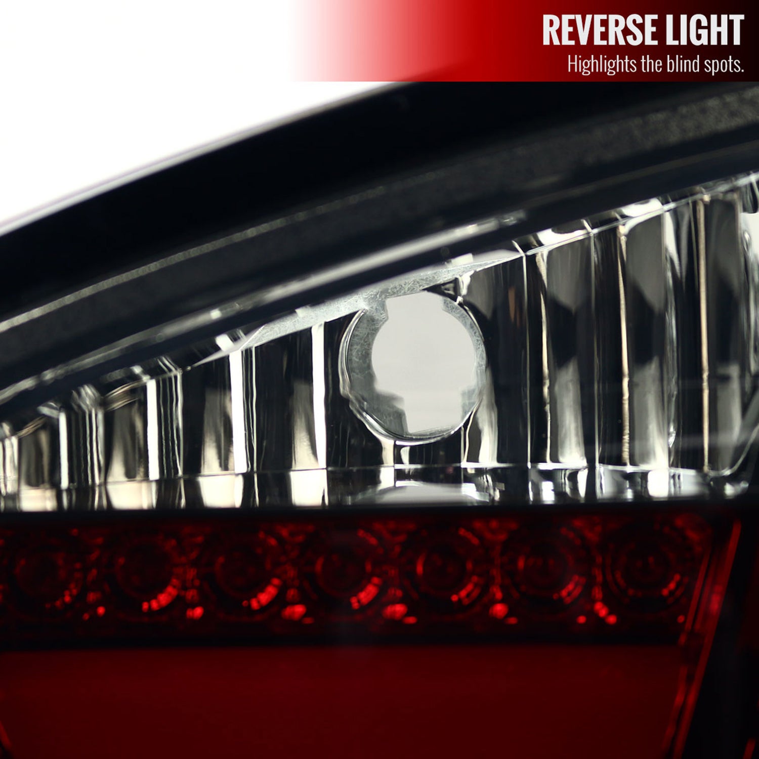 2006-2008 BMW E90 3 Series Sedan LED Tail Lights Chrome/Red Smoke Lens