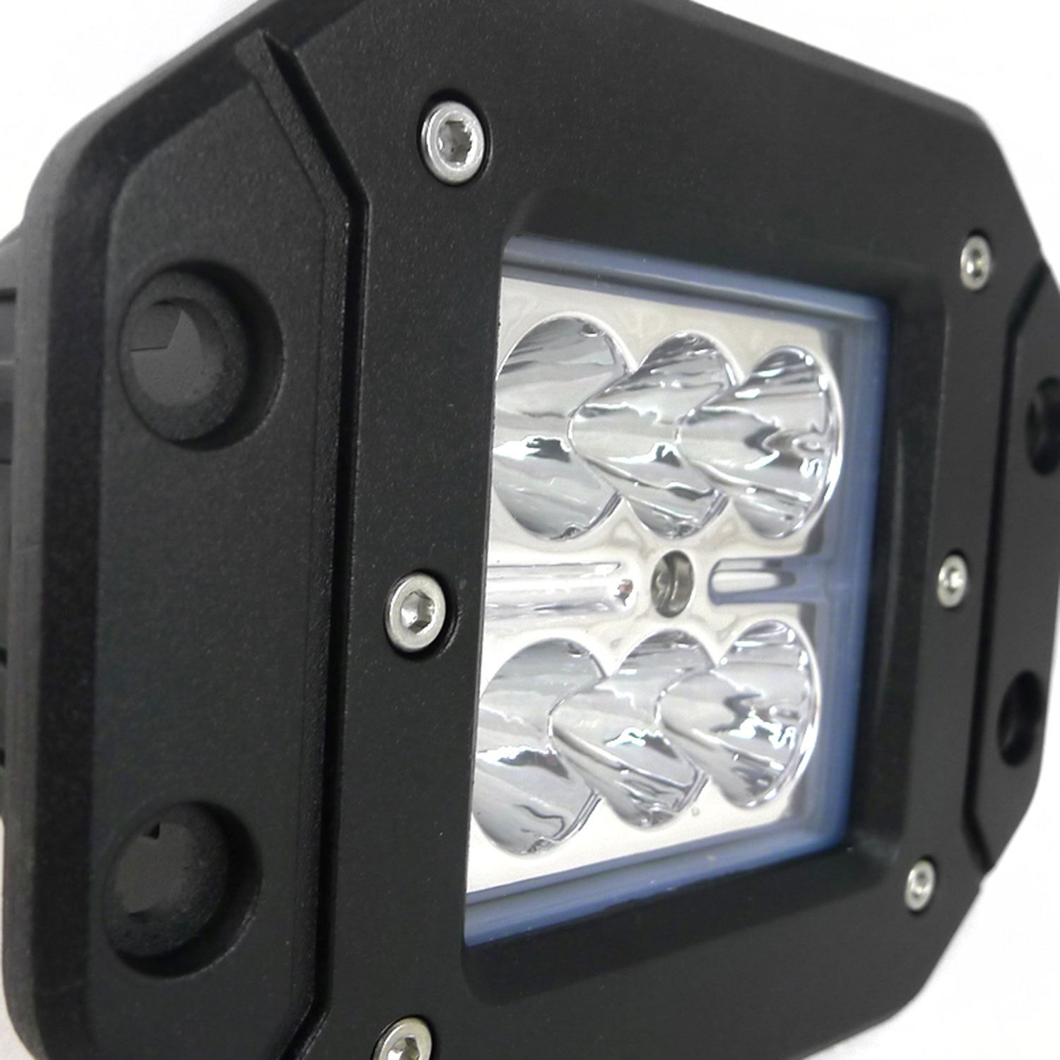 Universal Off Road 6000K Spot Beam 18W 6-LED Cub Fog Light Mounting Bracket