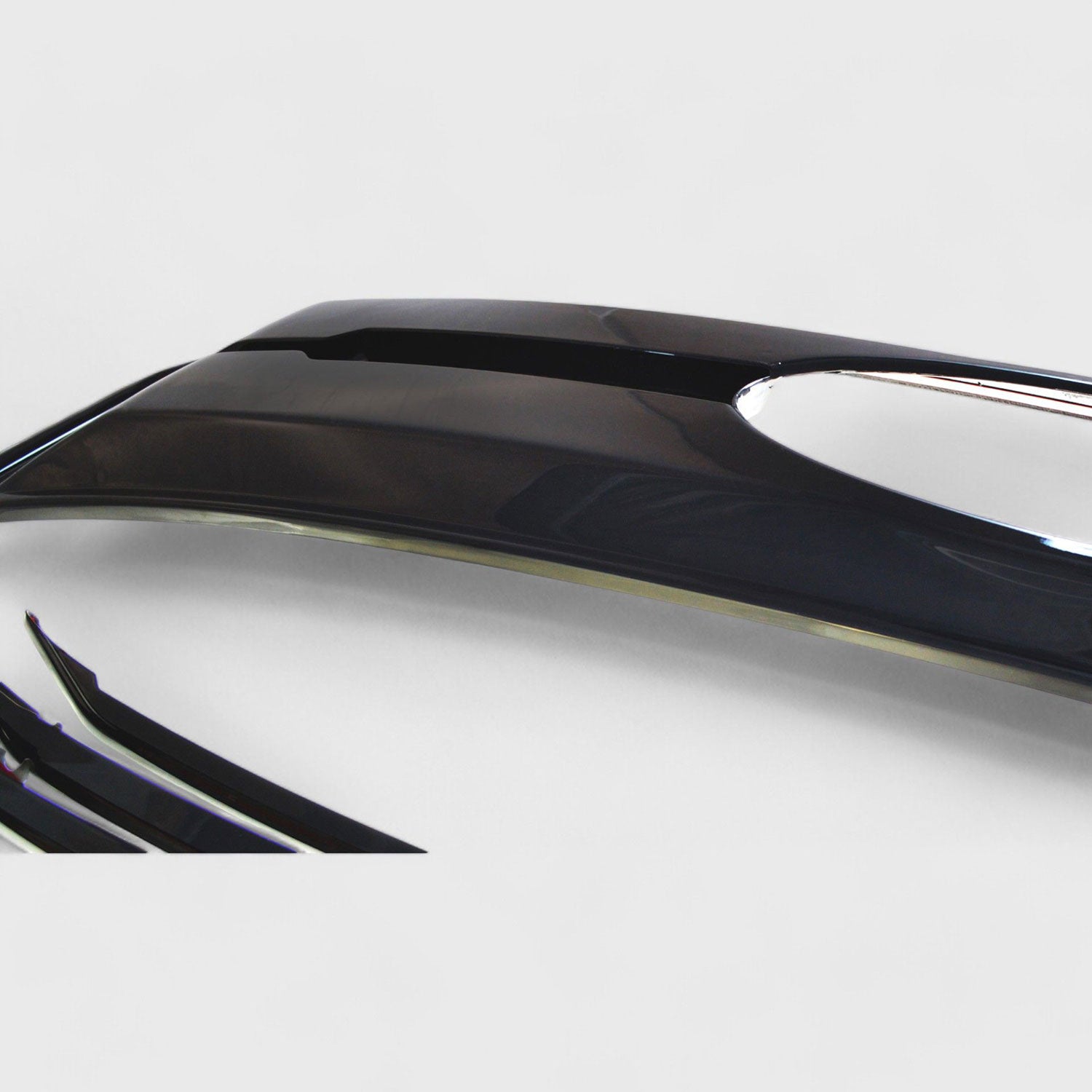 2017-2019 Ford F-250/350 Grille Overlay Gloss Black 5Pcs ABS Plastic