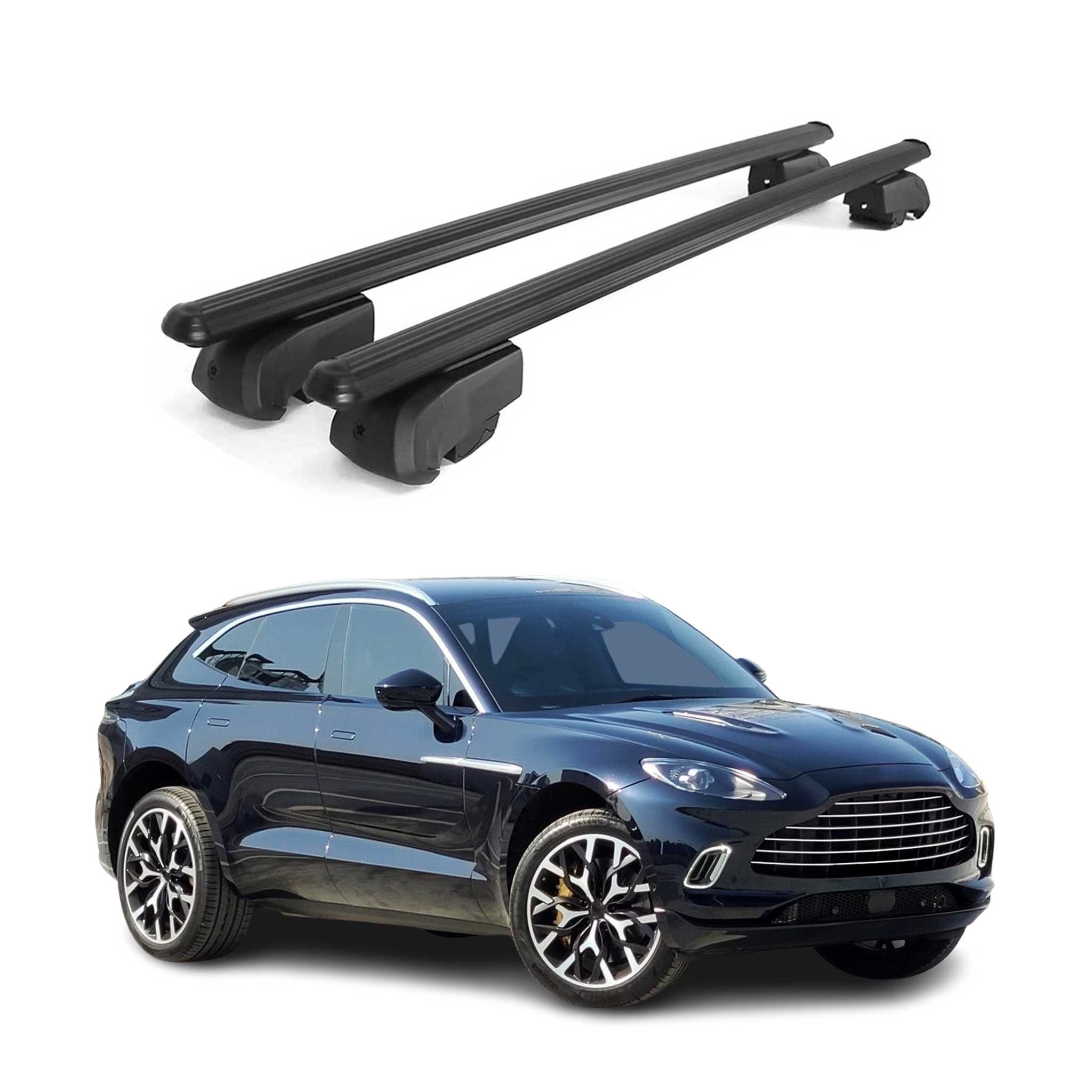 2021-2024 Aston Martin DBX Roof Rack Cross Bars Black