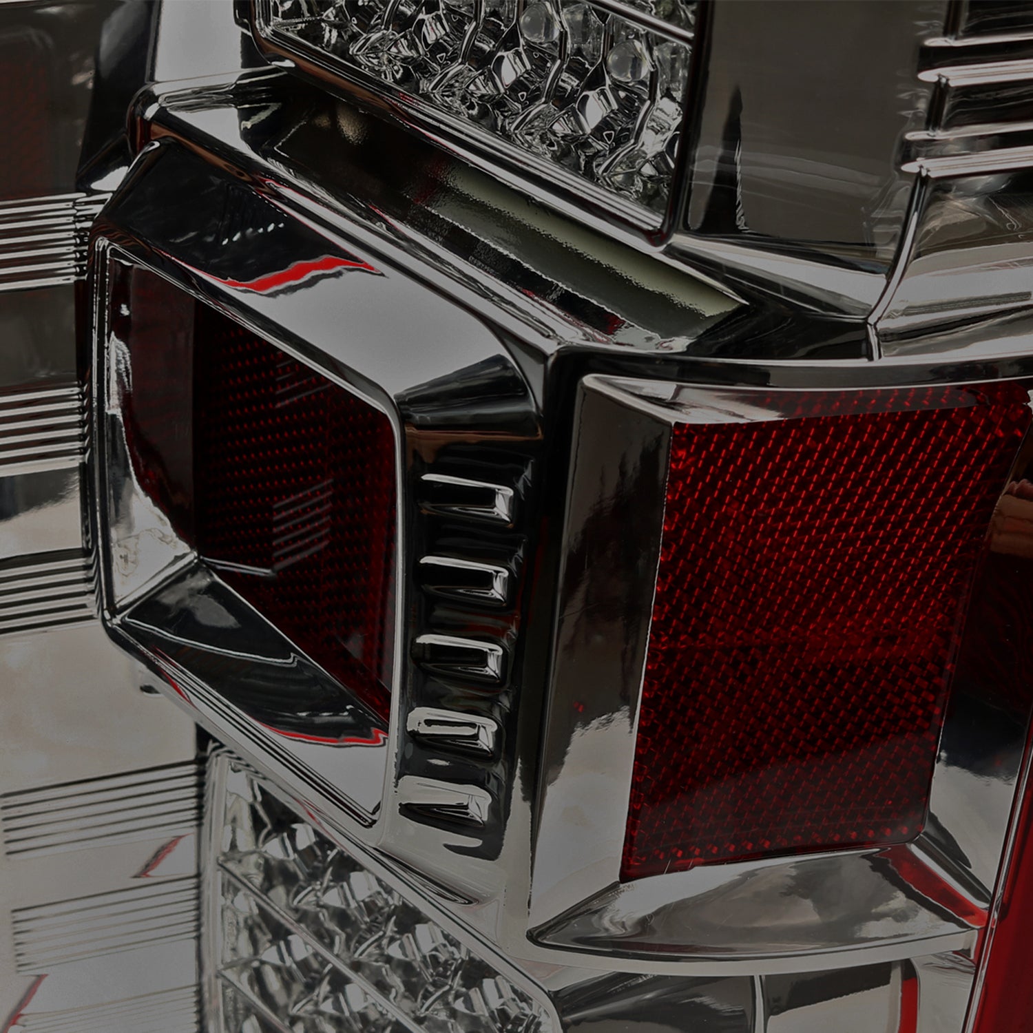 2015-2017 Ford F-150 LED Tail Lights Chrome Housing/Red Smoke Lens